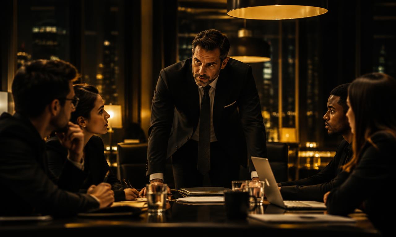 Líder orientando a equipe